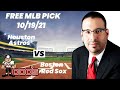 MLB Pick - Houston Astros vs Boston Red Sox Prediction, 10/19/21, Best Bet Today, Tips & Odds