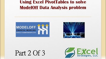 ModelOff DataAnalysis with PivotTables Part2