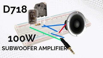 DIY Stereo  Amplifier ||D718 Transistor || Powerful Bass.