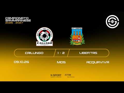 Campionato Sammarinese 2026-27 | HL Cailungo - Libertas 1-2