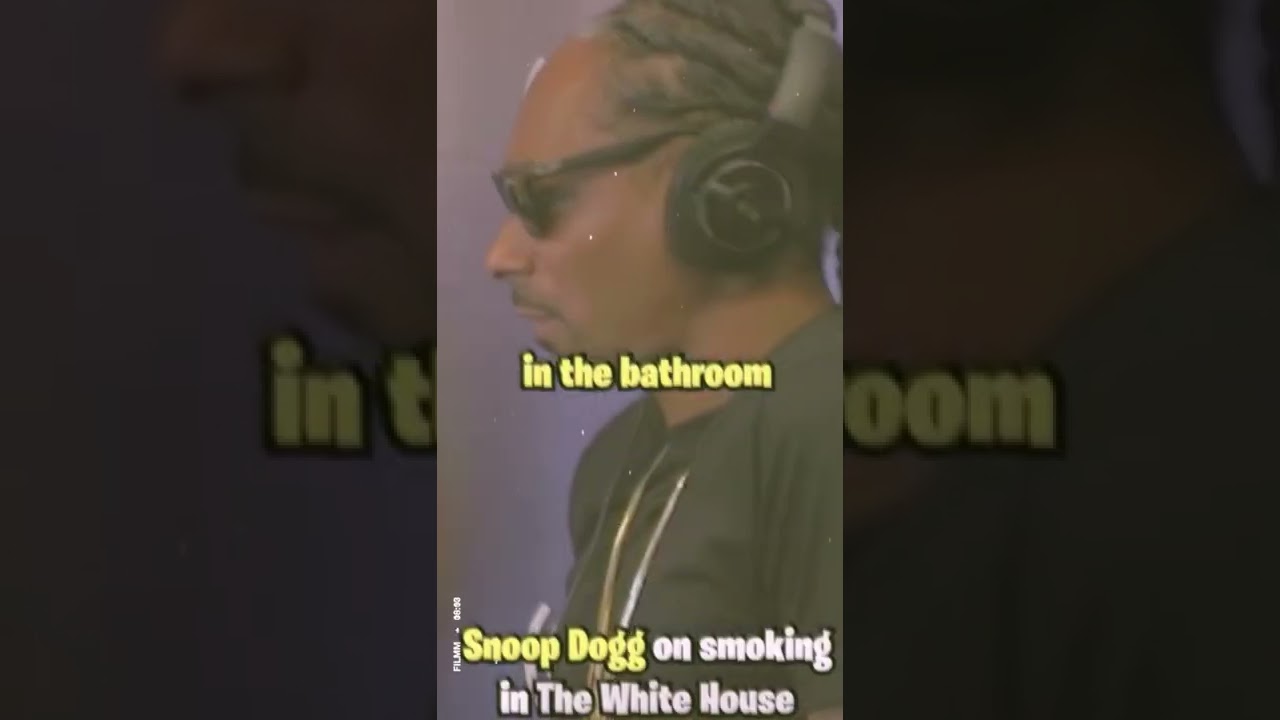 Snoop on WHITE HOUSE BLUNT SESSION 😂💨