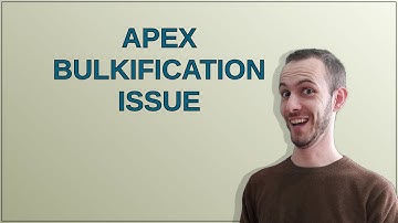Salesforce: Apex Bulkification Issue