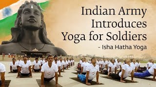 Indian Army Introduces Yoga for Soldiers - Isha Hatha Yoga screenshot 1
