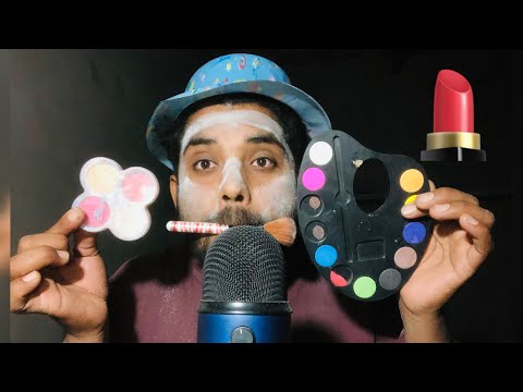 ASMR  doig your Face makeup 💄 