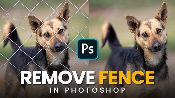 Remove Fence with 1 Simple Step in Photoshop | Remove Fence
