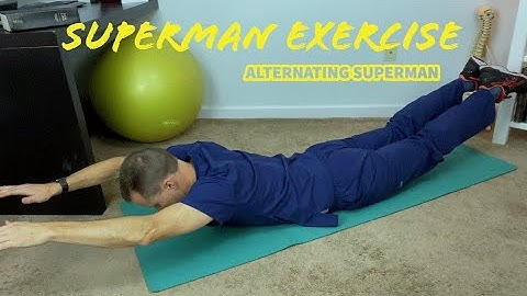 How To do The Superman Exercise And Alternating Superman Exercise - Core Exercise!