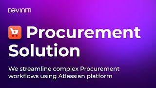 Procuro By Deviniti - Procurement Solution Codegeist Demo