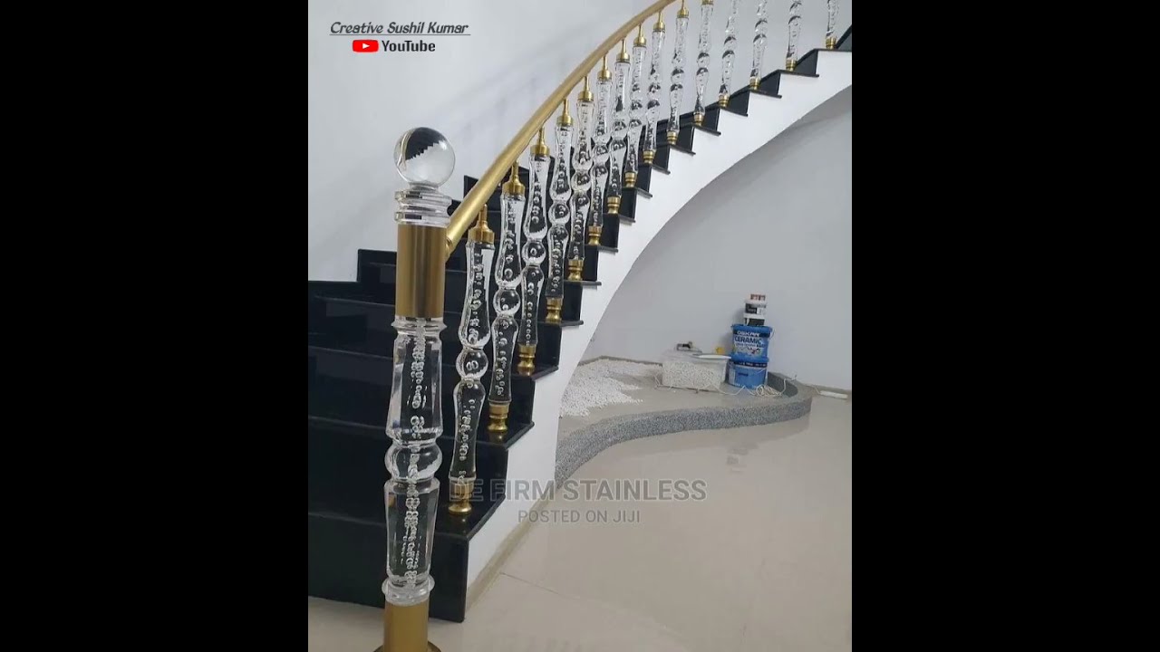 Amazing Glass Grill Stair Design For Home Steel Grill With Glass