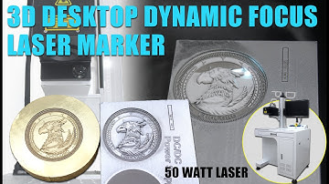 3D dynamic focus fiber laser marking machine metal relief engraving