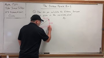 2.8.1 Distance, Midpoint, Circles – Distance Formula, Part 1