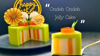 Красивый Ondeh Ondeh Желе Торт ❤ (Ondeh Ondeh Jelly Cake Recipe)  #littleduckkitchen