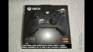 XBOX ELITE SERIES 2 CONTROLLER UNBOXING AND FIRST LOOK XBOX SERIES S/X (8K/4K/1440P/1080P)