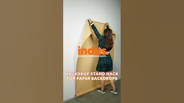 Paper Backdrop Hack - How to Use A Paper Backdrop Without a Stand?