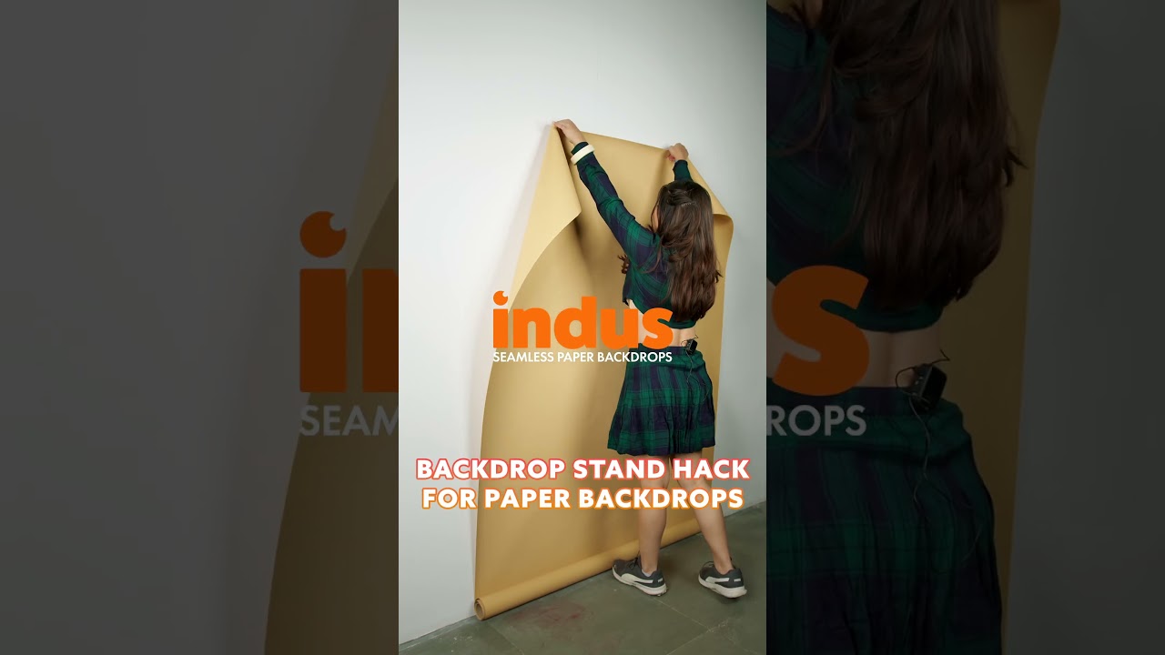 Paper Backdrop Hack - How to Use A Paper Backdrop Without a Stand?