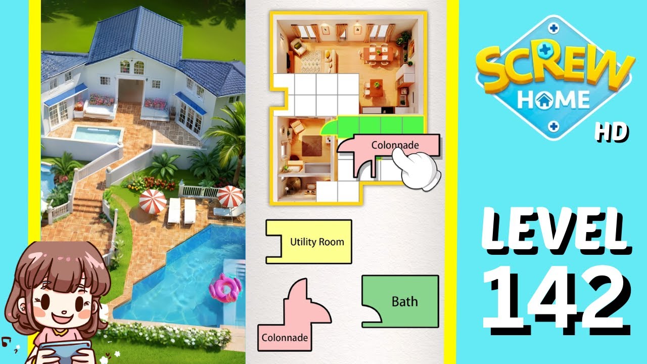 Screw Home Level 142 Solution Walkthrough