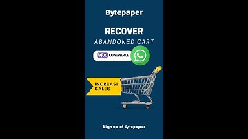 Recover abandoned carts with WhatsApp. Connect WooCommerce store with Bytepaper