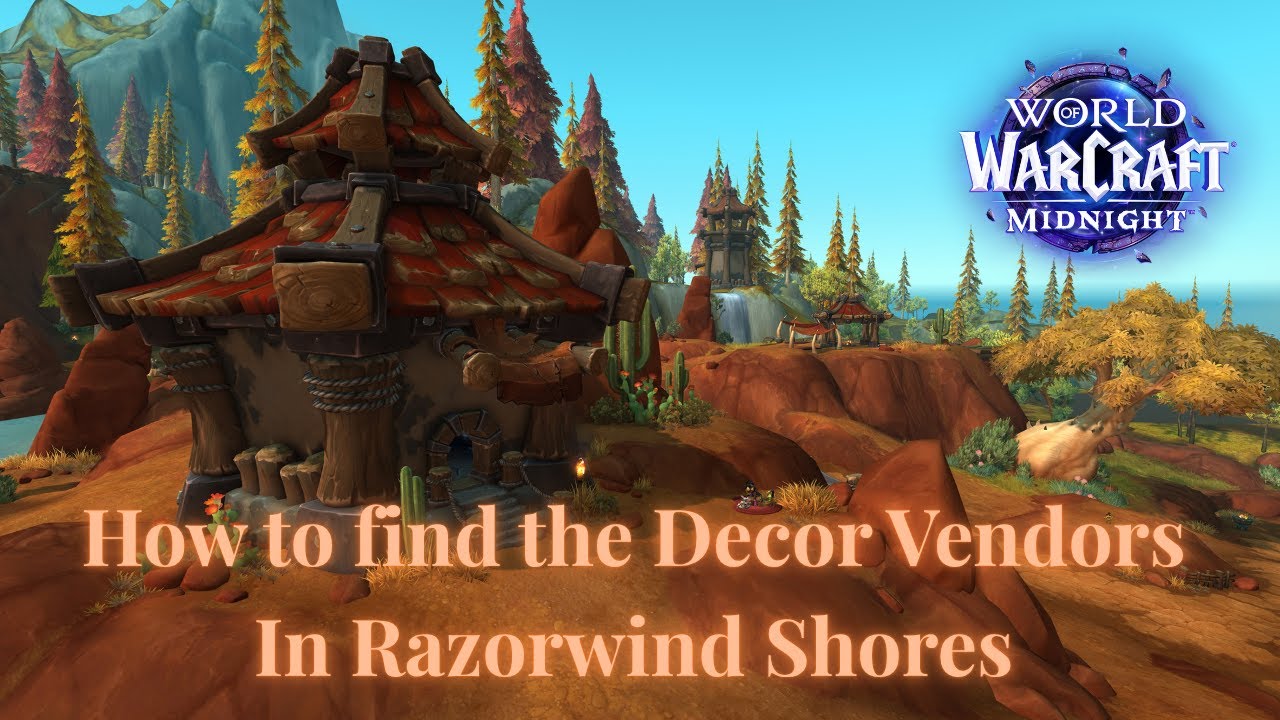 How to find the Decor Vendors for Horde Player Housing - Razorwind Springs