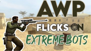 Classic Counter Strike Source AWP Flicks on Extreme Bots #1