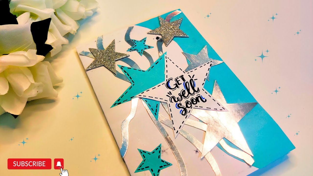 Beautiful Get Well Soon Greeting Card Idea | Handmade Get Well Soon card | Handmade Greeting Cards