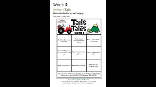 Summer Reading Program Week 3 - ages 4-11 June 23, 2021