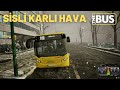 SİSLİ KARLI  HAVA / Thebus GamePlay #thebus #g29 #otobüs