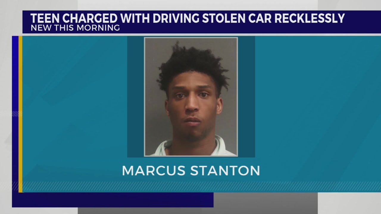 Teen charged with driving stolen car recklessly - YouTube