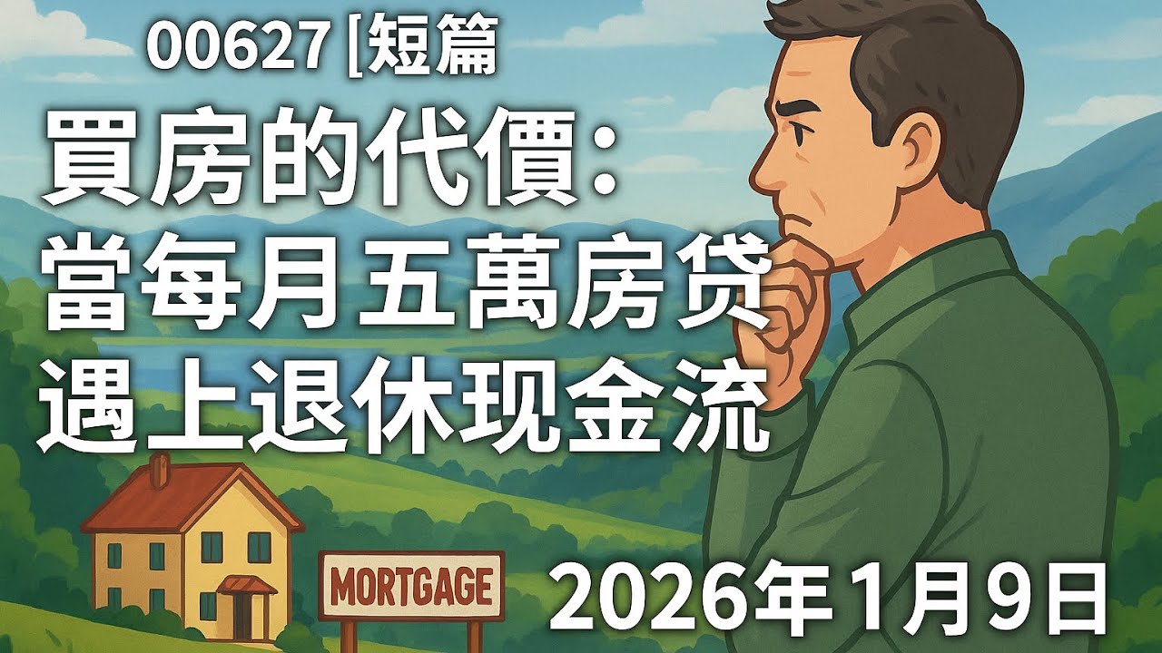 00627 短篇【買房的代價：當每月五萬房貸遇上退休現金流】2026年1月9日