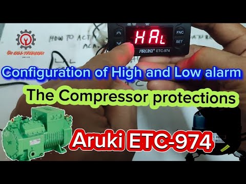 Compressor Protection Device Alarm HOW TO ACTIVATE COMPRESSOR PROTECTION BY SETTING UP LOW & HIGH ...