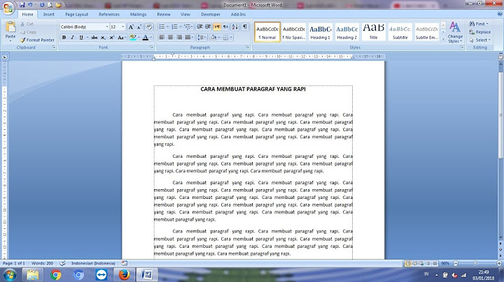 21 Cara Membuat Paragraf di Word untuk Pemula