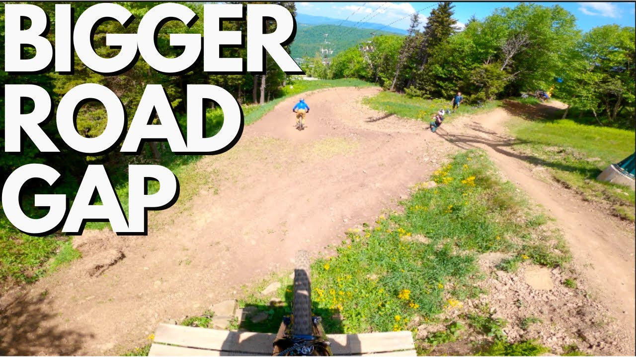 INSANE ROAD GAP CRASH @ SNOWSHOE BIKE PARK CUPCAKE DROP