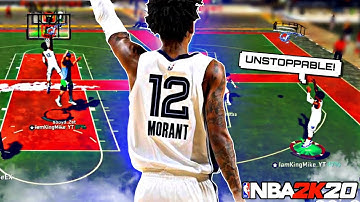 MY 99 2-WAY SLASHING PLAYMAKER TURNED INTO JA MORANT IN NBA 2K20 AND DOMINATED THE PARK