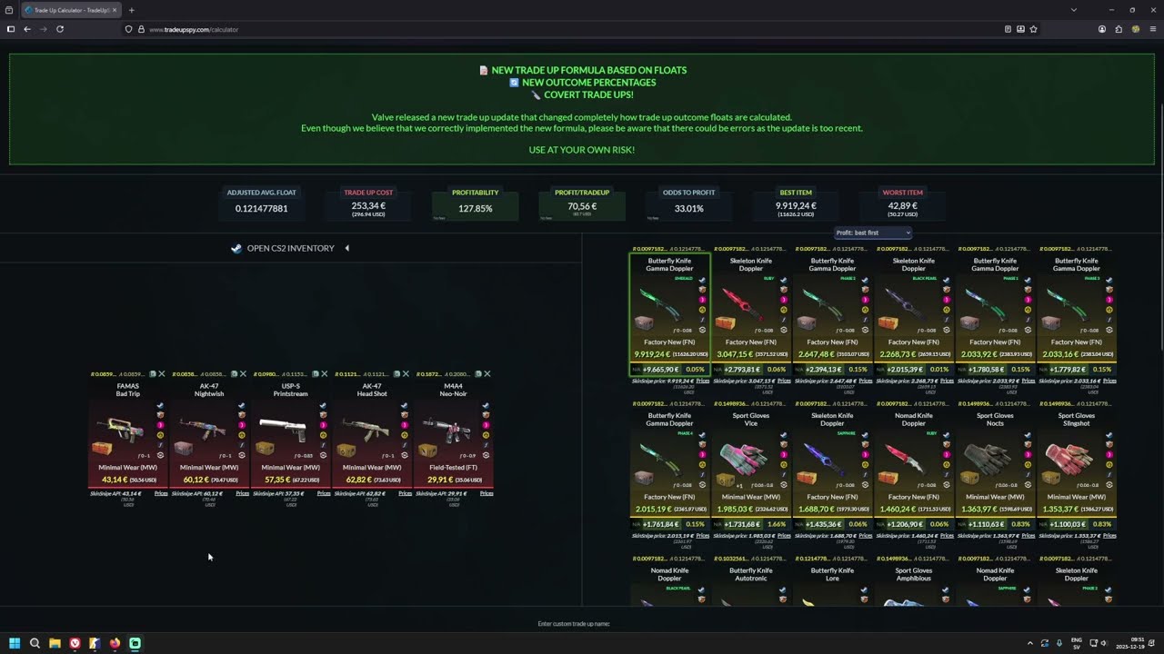 Daily Trade Ups | Day 85 | 40% Minimal Wear Revolution 20% Broken Fang 20% Dreams & Nightmares