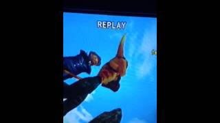 The Computer player Jak from hot shots golf fore hits the G