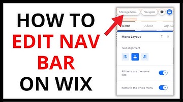 How to Edit Navigation Bar on Wix [QUICK GUIDE]