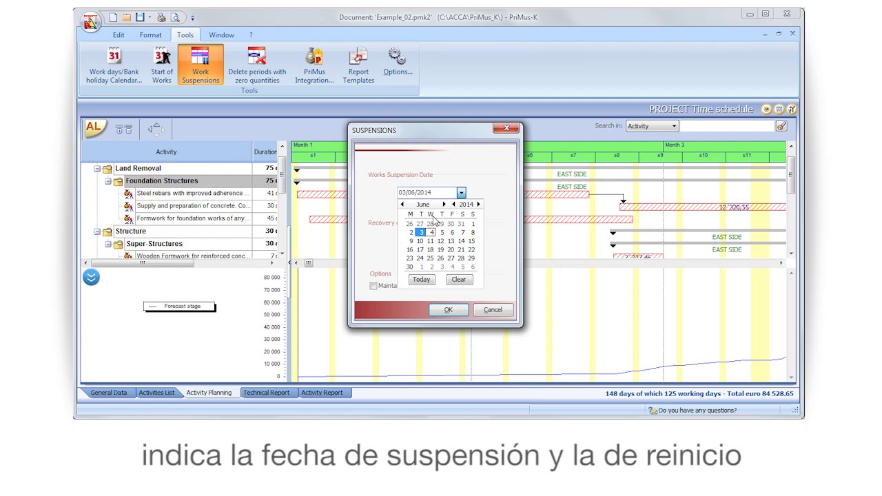 Tutorial de PriMus KRONO - Suspensión Trabajos - ACCA software - YouTube