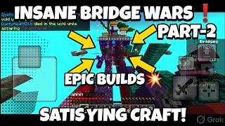 Insane Minecraft Gameplay Bridge Wars Part-2
