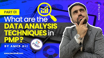 What are the Data Analysis techniques in PMP? part 1/2