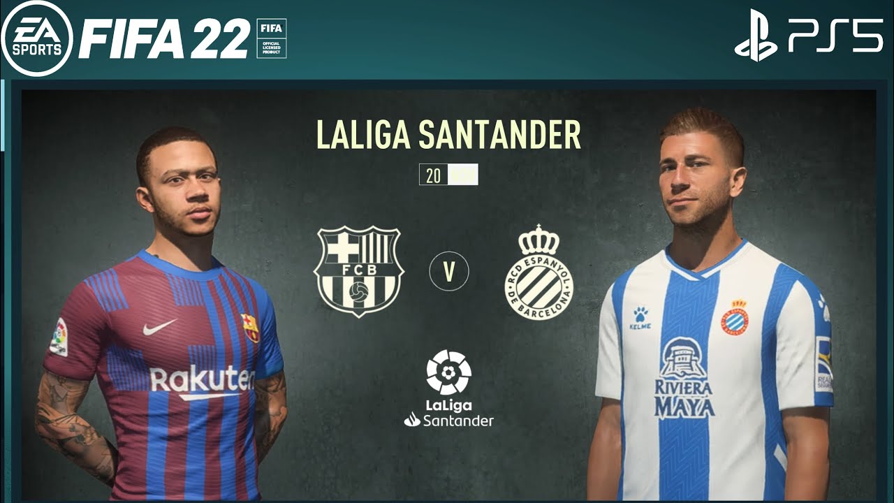 FIFA 22 PS5 | Barcelona Vs Espanyol | LaLiga 2021/22