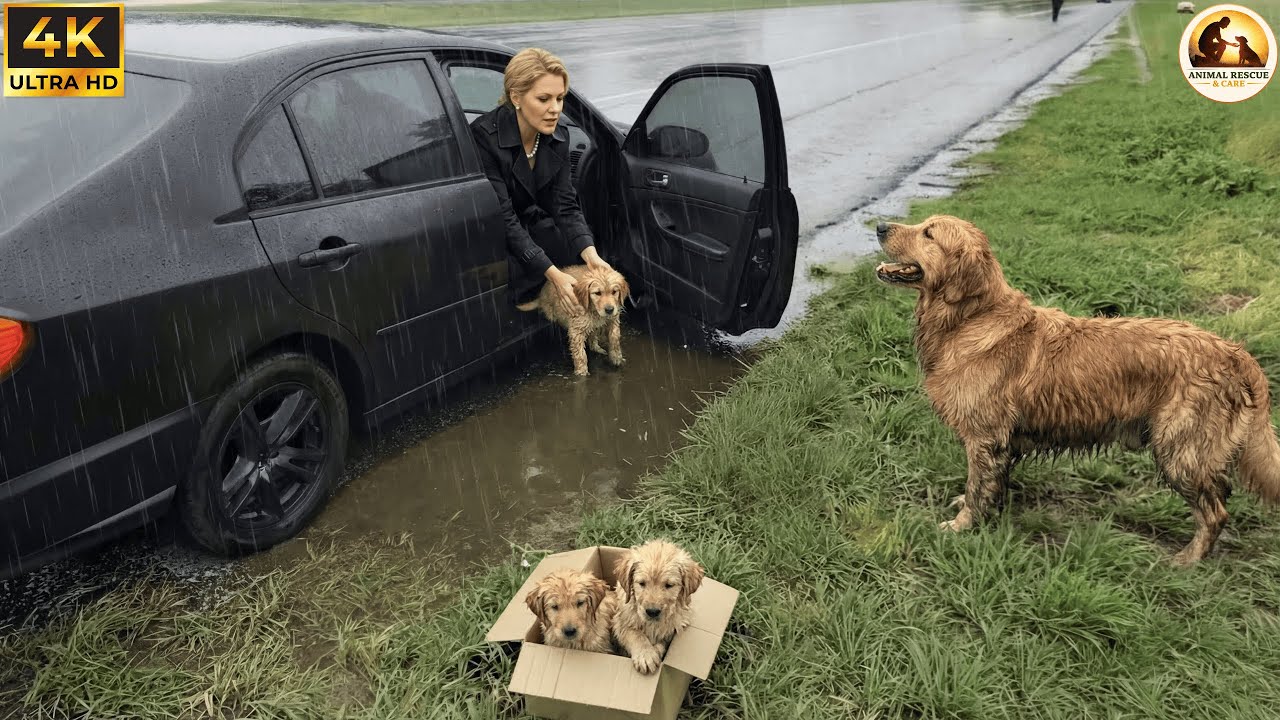 Kind Man Rescues Abandoned Mother Dog And Puppies - Miracles Of Life