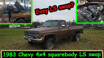 Ls swapping an 80s Chevy square body pickup with a 4 speed standard.