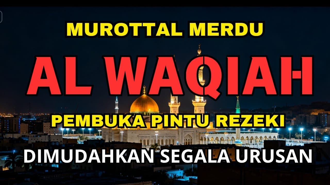 AL WAQIAH | سورة الواقعة | BEAUTIFUL QURAN RECITATION. pembuka pintu rezeki