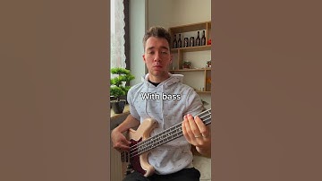 Thumbnail of With bass vs no bass #bassplayer #bass
