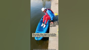 SEAFLO KAYAK // How to get on the sit on top kayak?