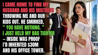 My Husband Threw Me Out for His Mistress—He Didn’t Know I’d Just Inherited $30M and His Office Tower
