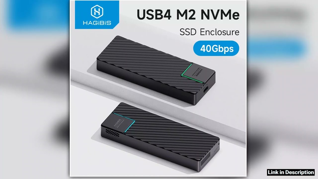 Hagibis USB 40 40Gbps M2 NVMe SSD Enclosure Compatible with Thunderbolt 43 USB 323130 ASM2464 Exter