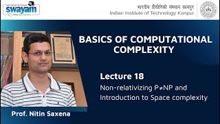 Lecture 18: Non Relativizing P=NP and Introduction to Space Complexity