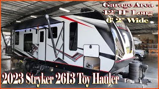 2023 Stryker 2613 Toy Hauler Travel Trailer by Cruiser RV at Couchs RV Nation  RV Review Tour
