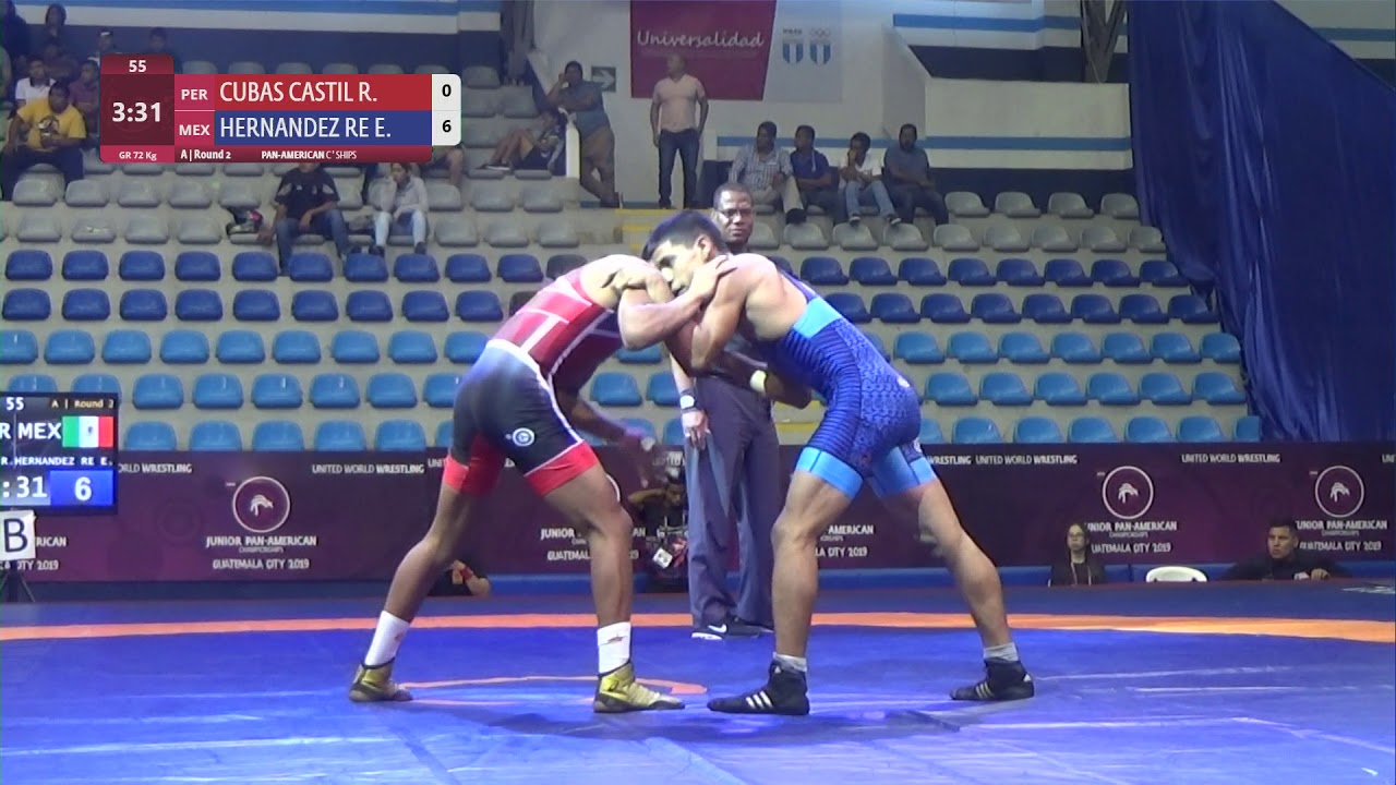 Round 2 GR - 72 kg: R. CUBAS CASTIL (PER) v. E. HERNANDEZ RE (MEX)