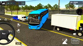 Bus Simulator Indonesia Coach Bus Driving | Couch Bus Simulator Public Transport | android gameplay screenshot 5