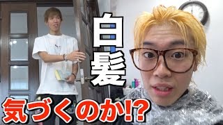 【ドッキリ】突然白髪にしたら相方はどんな反応する？
